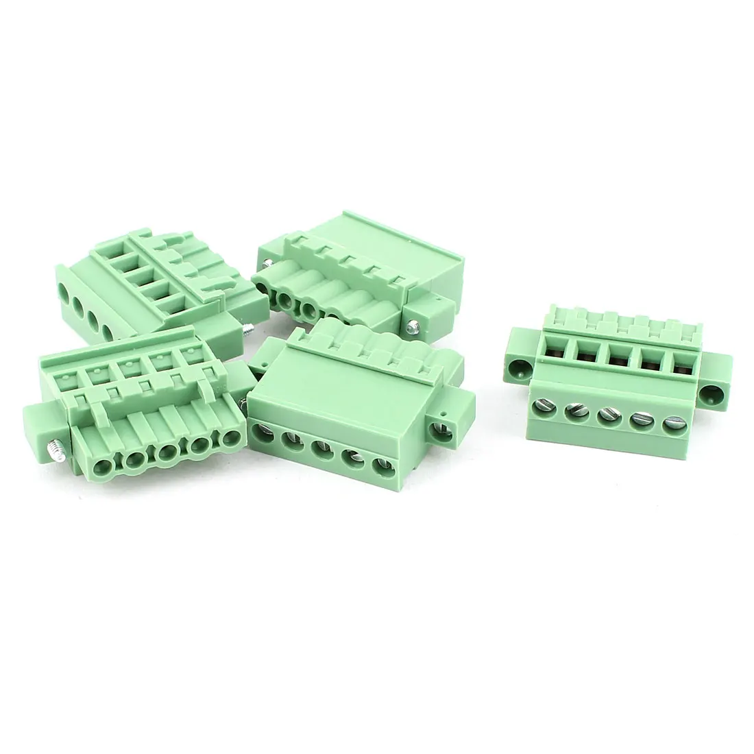 UXCELL 5 Pcs 5.08Mm Pitch 5 Pin Pcb Pluggable Terminal Blocks