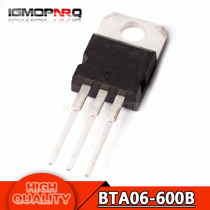 10pcs BTA06 600BRG TO 220AB BTA06 600B TRIAC 600V 6A TO220AB BTA06600B ...