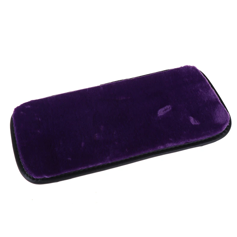 35 см x 17 см 1 х Автомобильный подлокотник коробка коврик кожаный подлокотник центральная консоль крышка подушки-подлокотники - Название цвета: Фиолетовый
