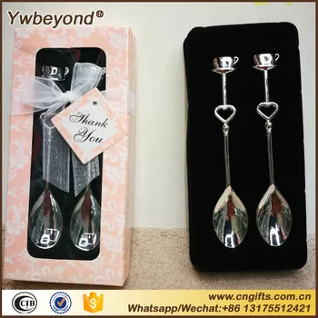 

60pcs(30sets)/lot Silver Love Heart Lovers Spoons Coffee Spoons set for Indian Small Wedding souvenirs gifts