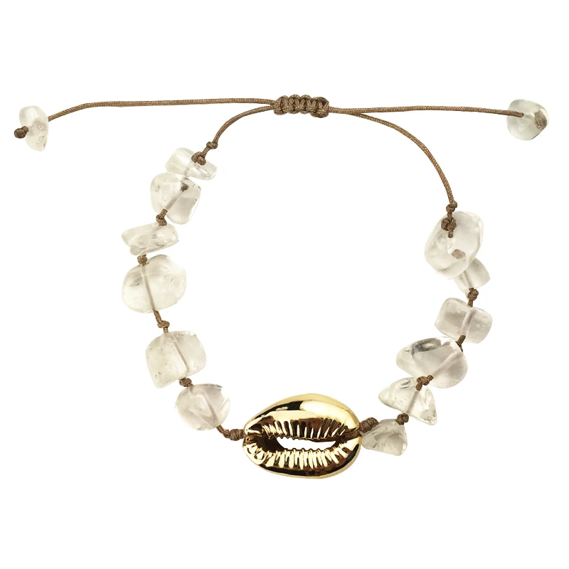 Bff Cowrie браслет из ракушек богемные женские браслеты с кристаллами для женщин