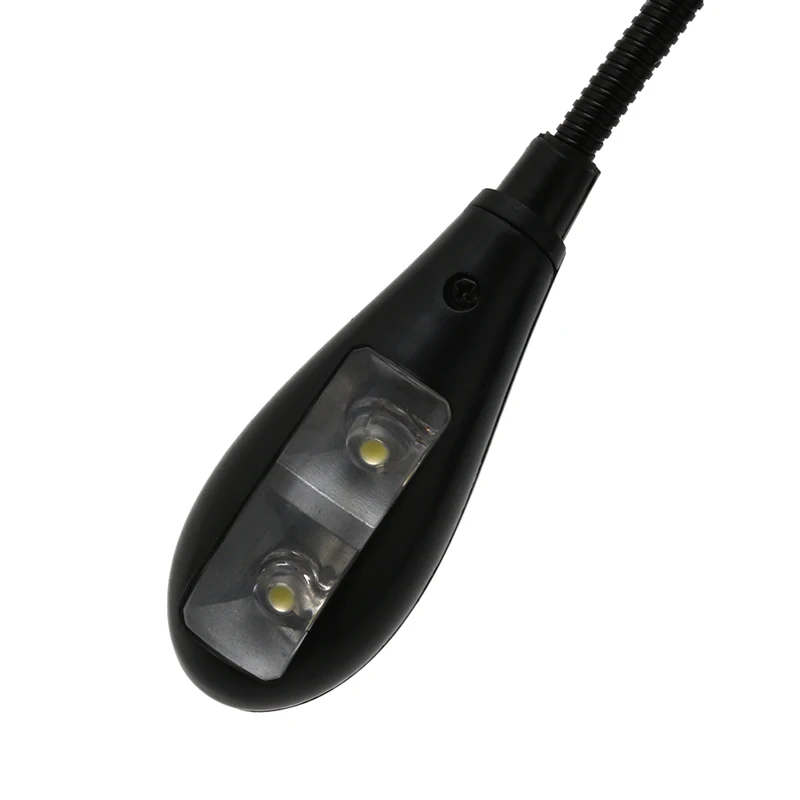 

Flexible Single Arm Clip On Light 2 LED Lamp For Book Reading Tablet Laptop NEW