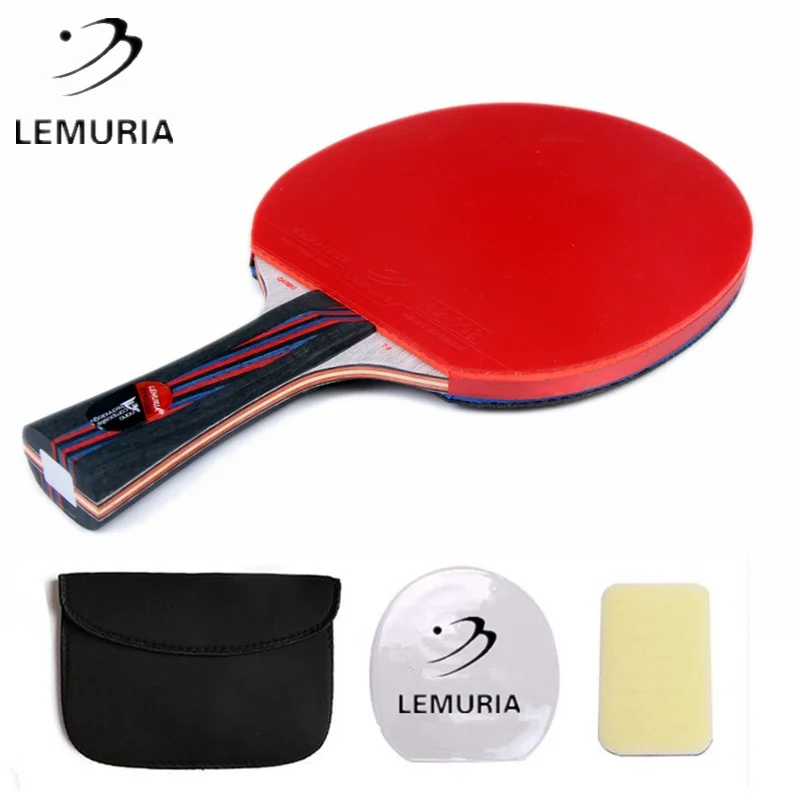 Lemuria WRB 7,6 углеродное волокно 13 слоев настольный теннис ракетки две стороны 2,2 мм spong с бугорками Настольный теннис резиновая пинг понг