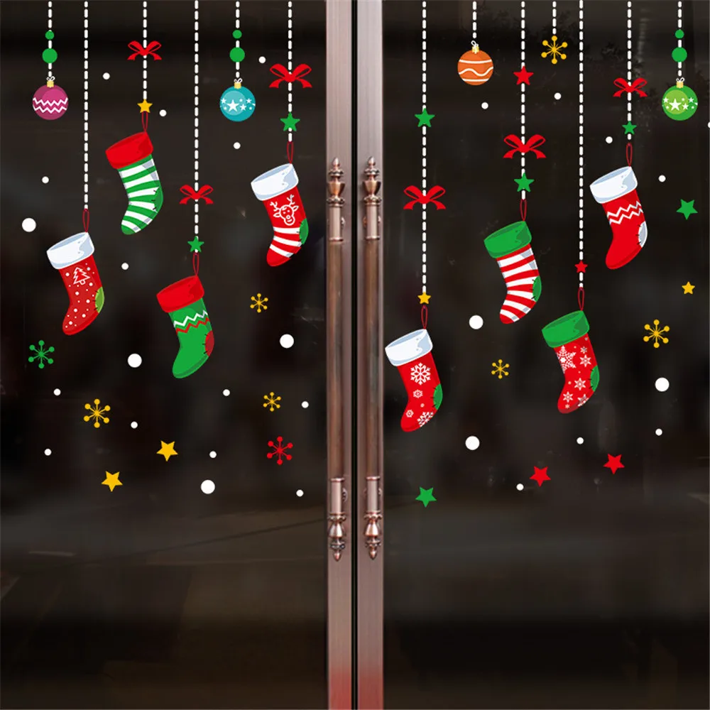 

Christmas Household Room Wall Sticker Mural Decor Decal Removable vinilos decorativos para paredes Wall Decor Room Decoration