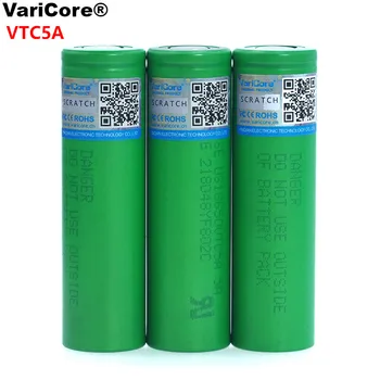 

VariCore VTC5A 2600mAh 18650 Lithium Battery 30A Discharge for US18650VTC5A Electronic Cigarette ues