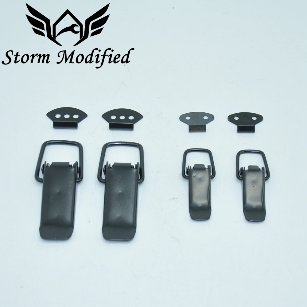 

SuTong Security Hook Lock Clip Kit Universal Clip Hasp For Racing Car Truck Hood Quick Release Fasteners