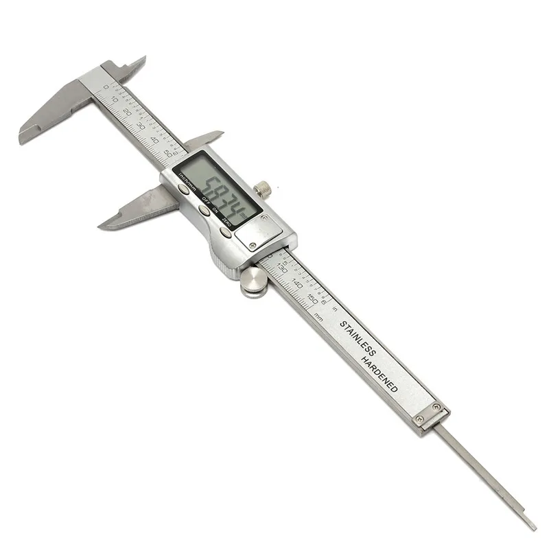 150mm 6 inch Stainless Steel Electronic Digital Vernier font b Caliper b font Micrometer Portable Large