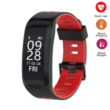 F4 смарт-браслет, шагомер кровяное давление кислородный пульсометр smartbandводонепроницаемый IP68 умный Браслет трекер сна Браслет
