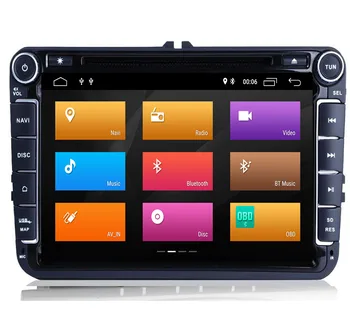 

8" Car Multimedia player Android 9.1 GPS 2 Din Car Radio Audio Auto For VW/Volkswagen/POLO/PASSAT/Golf 4 Cores FM Radio IPS