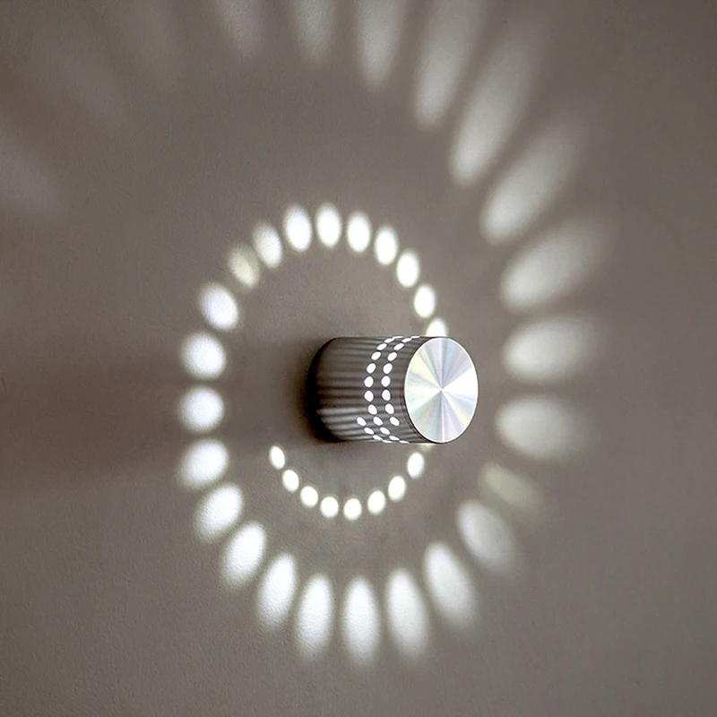Креативный светодиодный настенный светильник лампа со спиралью KTV бар коридор проход Свет Отель Специальный алюминиевый корпус 2018