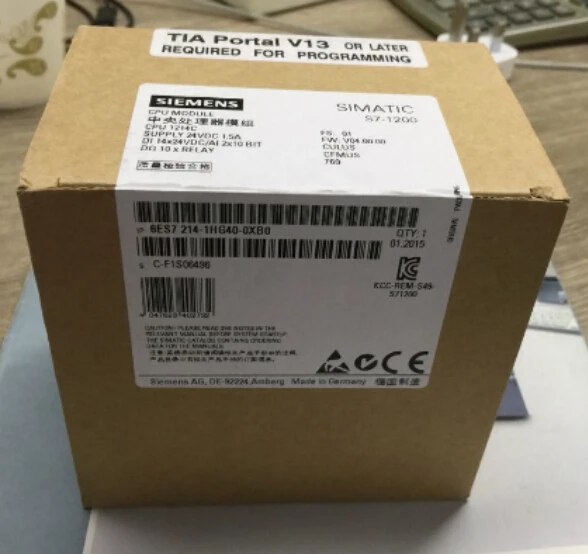 Оригинальный 6ES72141HG400XB0 SIMATIC S7-1200 CPU 1214C 6ES7214-1HG40-0XB0 компактный DC/RELAY новый 6ES7 214-1HG40-0XB0 |