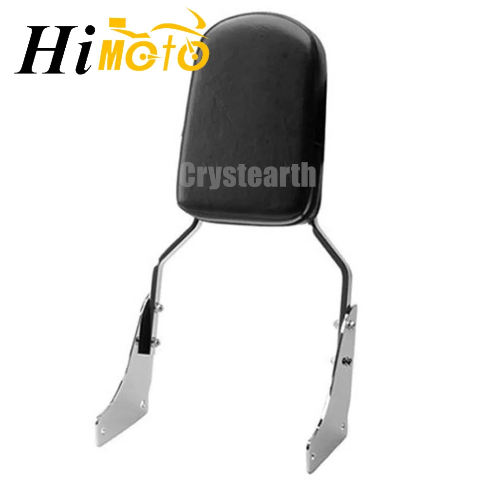 

For Honda Shadow Sabre ACE 1100 Tourer Chrome Flame Motorcycle Rear Passenger Backrest Sissy Bar With Cushion Pad Kit