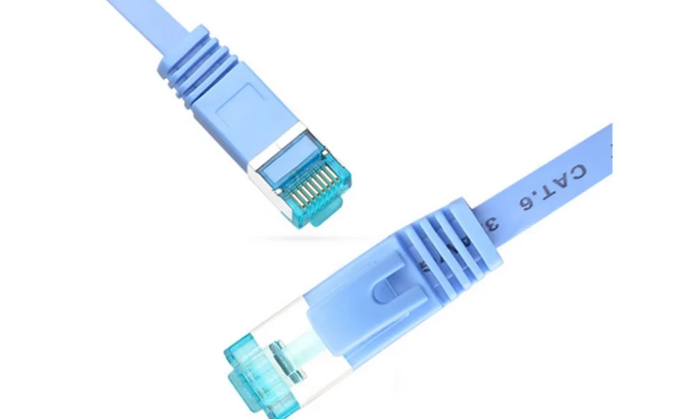 

Six types of flat network cable CAT6 finished products pure copper Gigabit network jumper L21