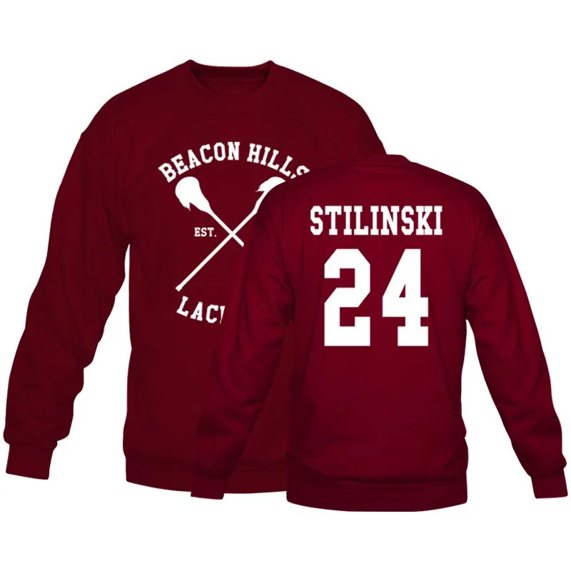Маяк холмы Лакросс логотип Волк кофты волка Stiles Stilinski 14 24 11 толстовки для женщин мужчин Евро Размер S-XXXL