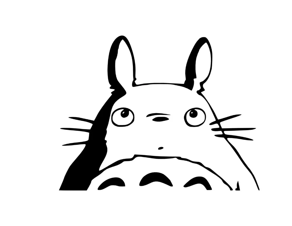 

My Neighbor Cute Totoro Wall Decal Windows Home Decoration Totoro Stickers For Kids Rooms Anime Art Mural Interior Animal SYY540