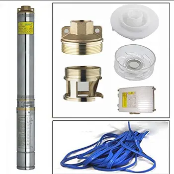 

2hp Submersible Pump 4'' Deep Well 220v Stainless Steel 528ft Max with 33ft Cord