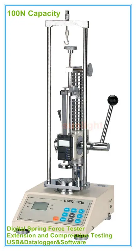 100N цифровой пружинный удлинитель и тестер силы сжатия с USB и программным обеспечением