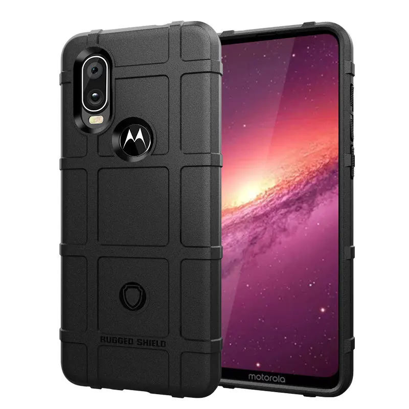Черный Противоударные чехлы для Motorola One Vision P40 P40 Play Чехол Мягкий противоударный бампер для Moto P40 Play Capa - Цвет: Черный