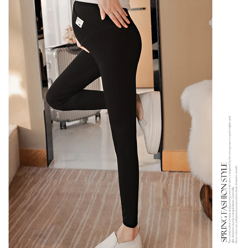 Материнство тело чистый V низкая посадка леггинсы поддержка живота мягкая одежда для беременных леггинсы трикотажные брюки для женщин обтягивающие брюки
