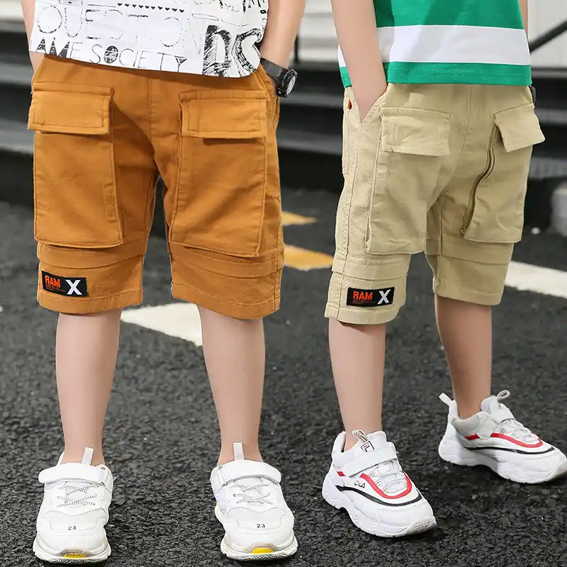 black short cargo pants