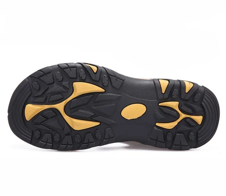 Men's sandals summer new genuine leather breathable soft bottom beach shoes non-slip outdoor men's casual shoes