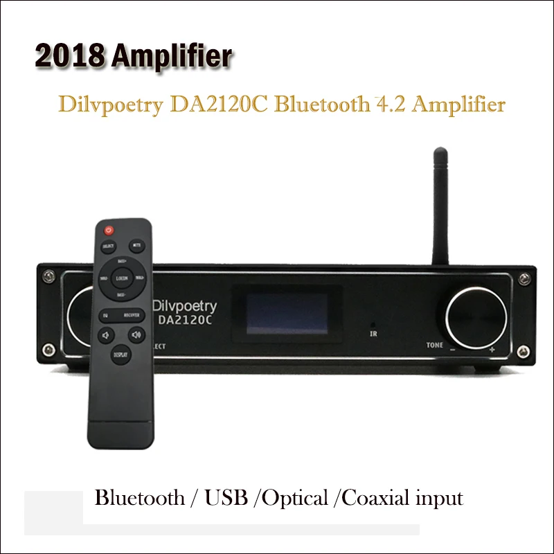 2018 Amplifier Dilvpoetry DA2120C Power Amplifier Bluetooth 4.2 Stereo Digittal Amplifier Home USB Optical Amplifiers Audio Hifi 2018 Amplifier Dilvpoetry DA2120C Power Amplifier Bluetooth 4.2 Stereo Digittal Amplifier Home USB Optical Amplifiers Audio Hifi