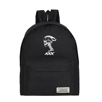 

XXXtentacion Cool Accessories canvas harajuku bag Funny Backpack Anime Kpop Hip Hop Teenager School Style cool bags