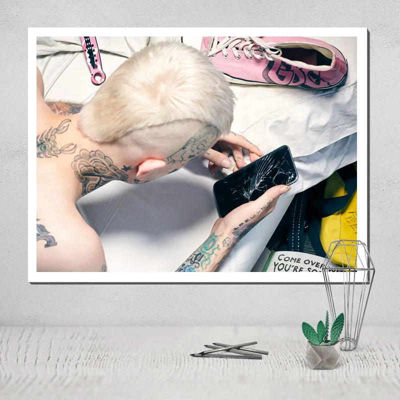 

Home Decoration Canvas Printed Painting Modular Hip Hop Rapper Lil Peep Pictures Wall Art Modern Nordic Poster For Living Room