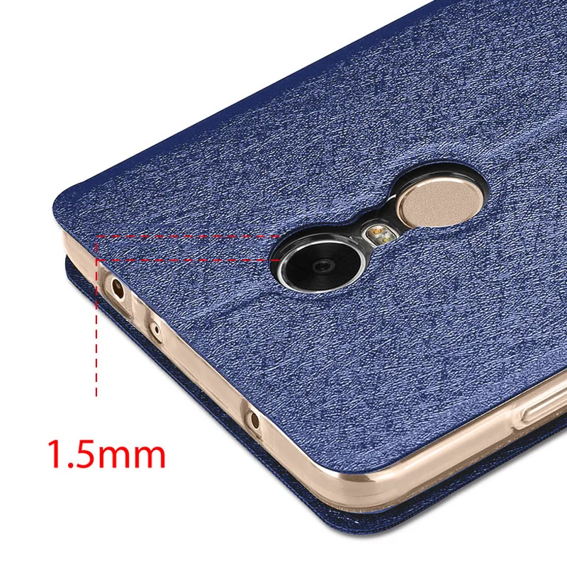 case for xiaomi redmi 5 plus flip case leather stand book PU Mofi luxury soft silicon capa glitter