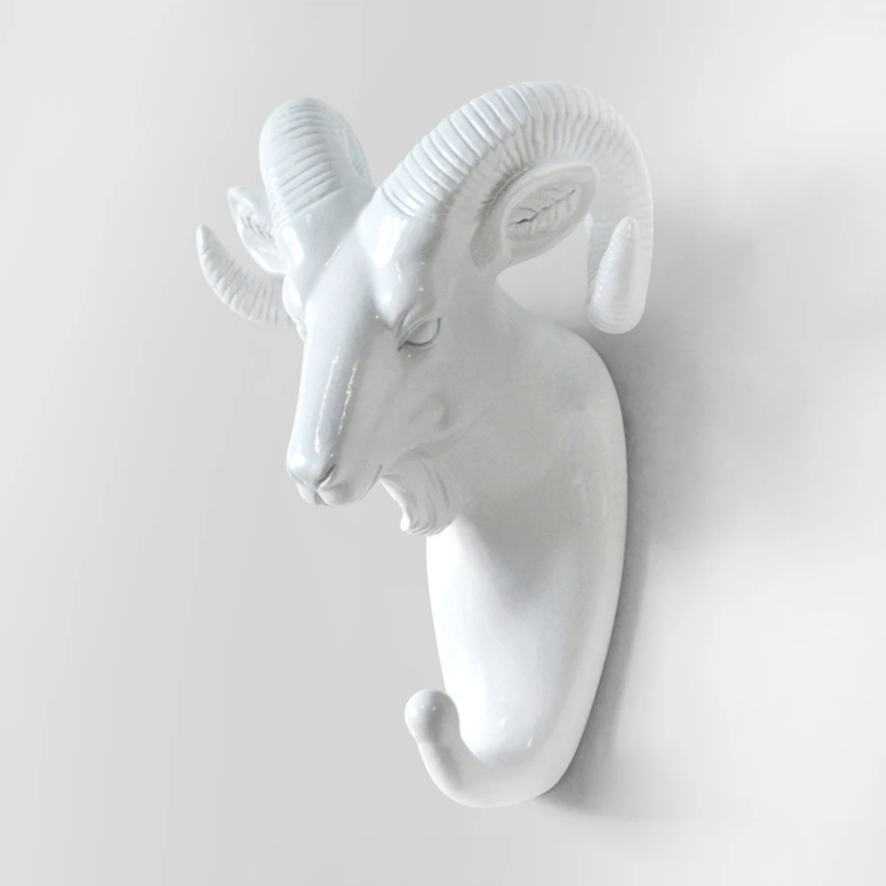 Креативные 3D настенные вешалки, декоративные дверные крючки, декоративные крючки для пальто, полимерные крючки, олень, носорог, слон, жираф, лошадь, Декор