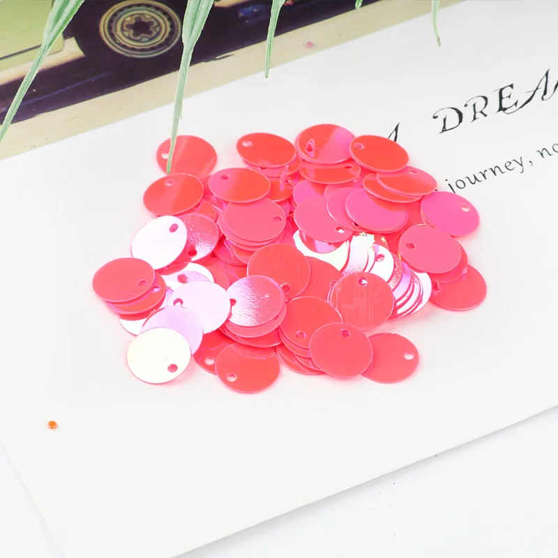 AB Melon ISequins 200 шт./упак. 12 мм плоские круглые Блестки для судов Lentejuelas Para Manualidades DIY Одежда шитье и ткани рукоделия - Цвет: AB Melon