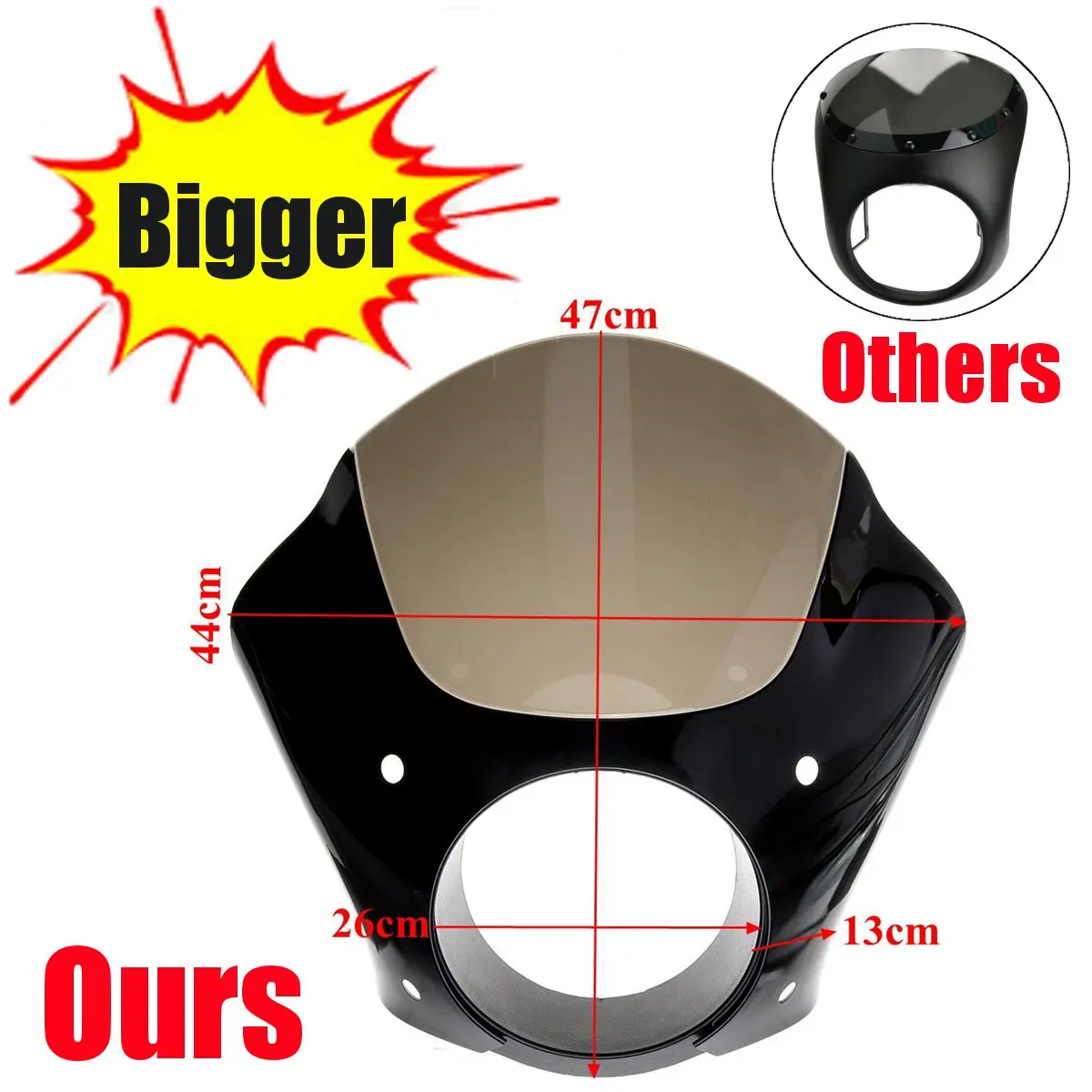 

ABS Plastic Front Headlight Fairing Windshield Cover W/Trigger Lock Mount Kit For Harley Sportster 1200 883 Iron 883 XL883