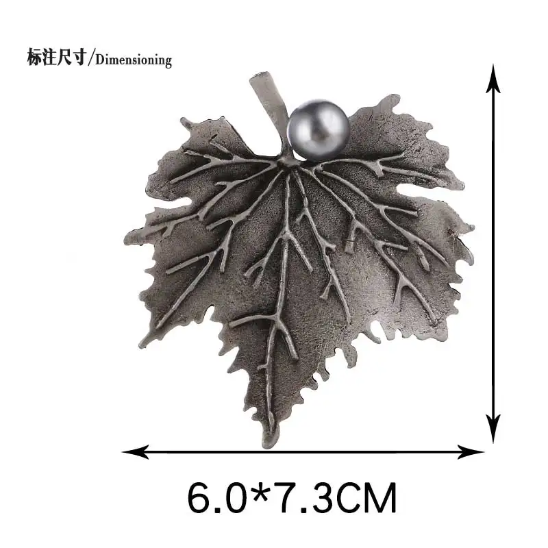 Винтажная Кленовая брошка в виде листьев булавки и броши для женщин жемчужная брошь в виде кленового листа одежда ювелирные изделия шарф платье Украшение Металлическая Булавка