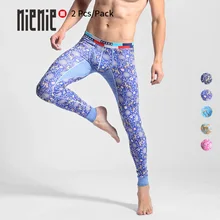 2 шт./упак. Для Мужчин's кальсоны для женщин термальность нижнее бельё девочек цветок олень печати Теплые эластичные колготки