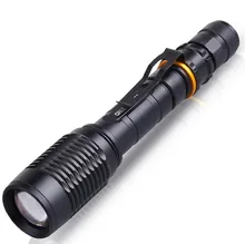 powerful led flashlight Zoom 5000LM lantern XM-L2 LED Lighting Tactical Police LED Flashlights Torches zoomable Bike lights