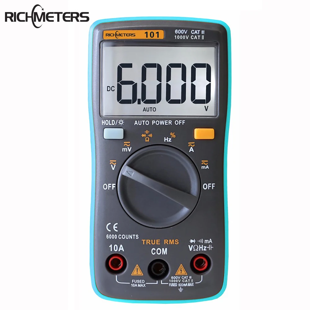 Digital Clamp Multimeter AC DC Voltmeter Ammeter Ohmmeter Volt Tester LCD Meter Pocket Digital Multi Tester