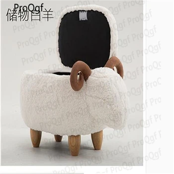

1Pcs A Set Sheep Storage animal shape wood fabric children stool