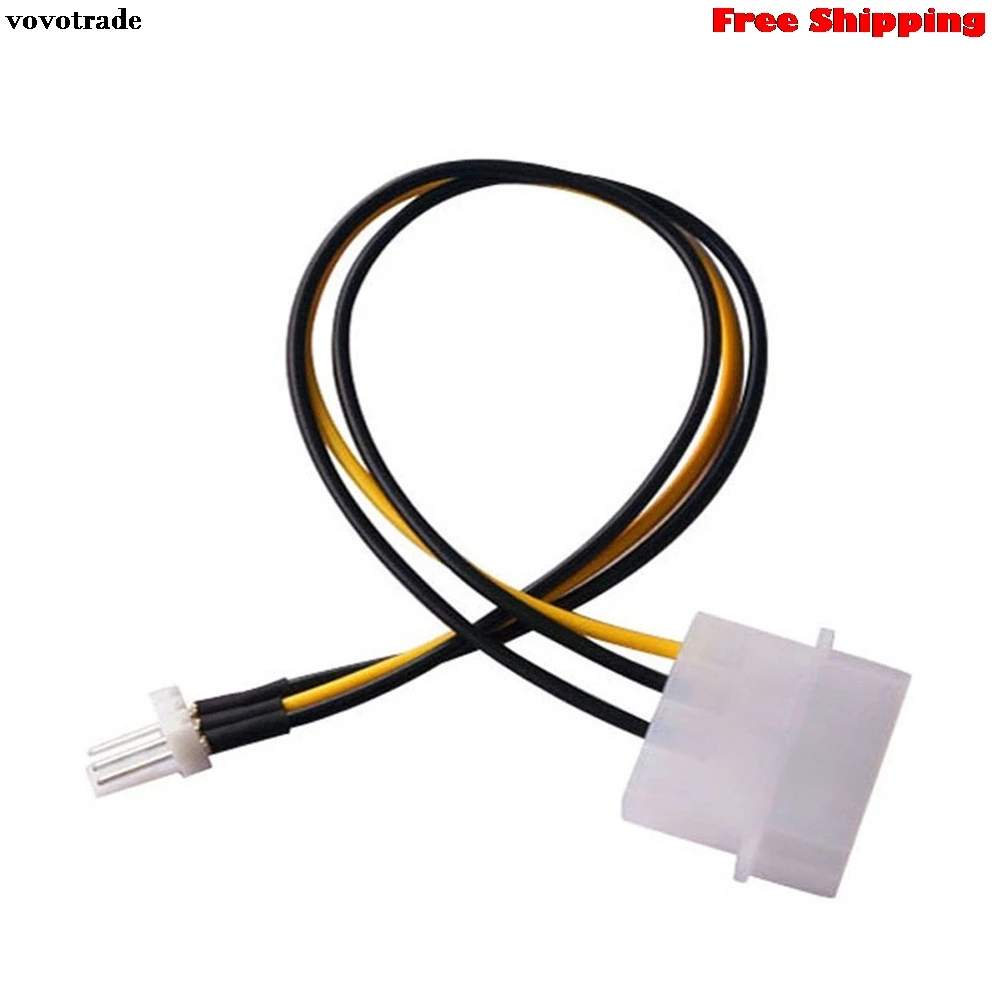 

vovotrade 4-Pin Molex/IDE to 3-Pin for CPU/Chasis/Case Fan Power Connector Cable Adapter Replacement FOR CPU Chassis Case Fan