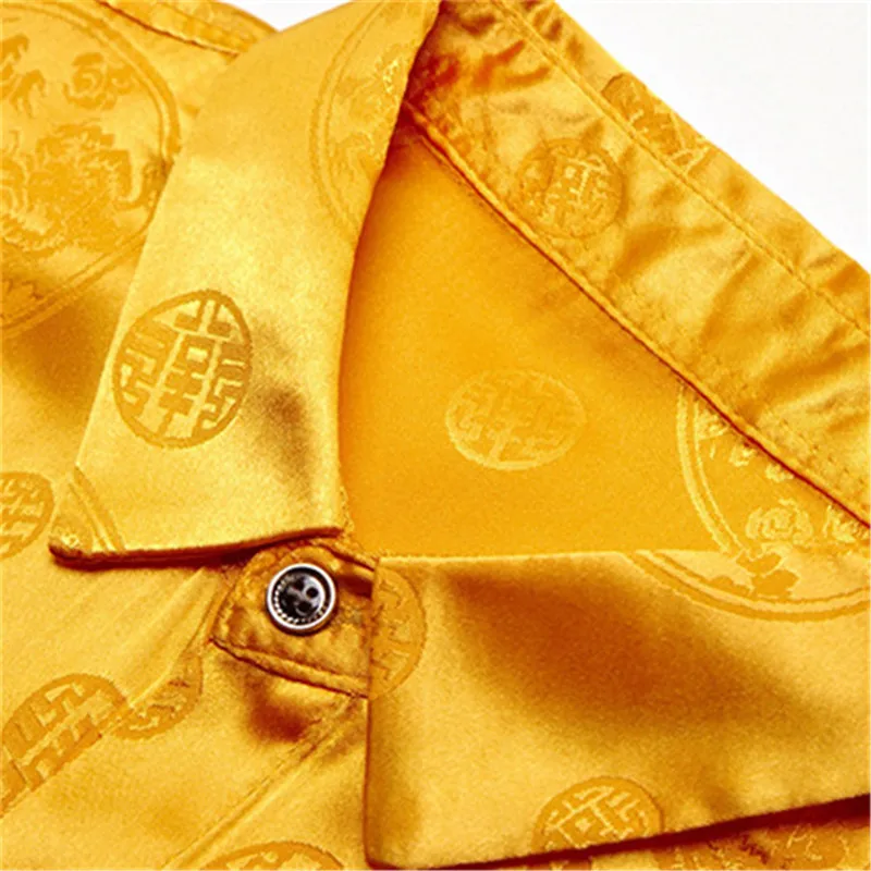 Винтажные вечерние мужские рубашки в китайском стиле с цветочным принтом Блузка с принтом топы 2019 Harajuku короткий рукав рубашки бизнес