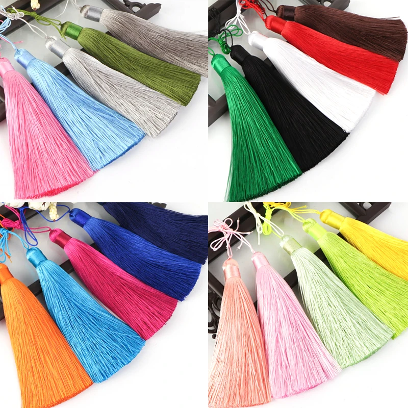 1pcs 12cm Silk Tassel Fringe brush Hanging rope tassels fringe Trim Sewing accessories tassels pendant for curtains jewelry diy 1pcs 12cm Silk Tassel Fringe brush Hanging rope tassels fringe Trim Sewing accessories tassels pendant for curtains jewelry diy
