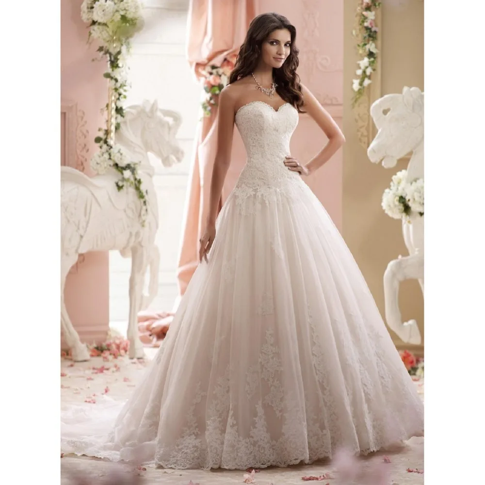 Vintage Sleeveless Off The Shoulder A Line Lace Up Bridal Gowns