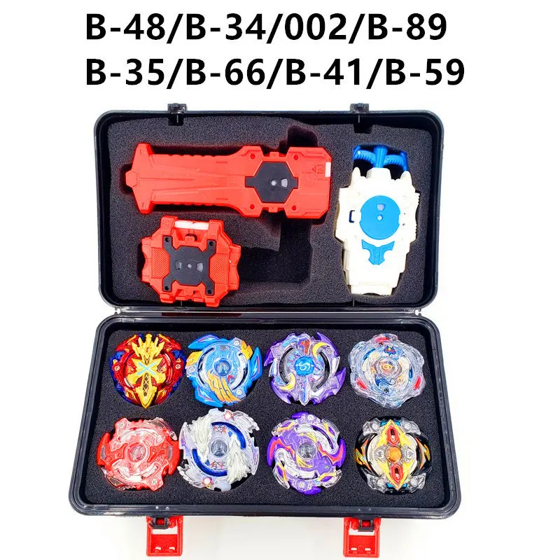 Tops Set Launchers Beyblade Toys B-131 B-122 B-130 Toupie Metal God Burst Spinning Top Bey Blade Blades Toy bay blade bables - Цвет: SNH-PT-8