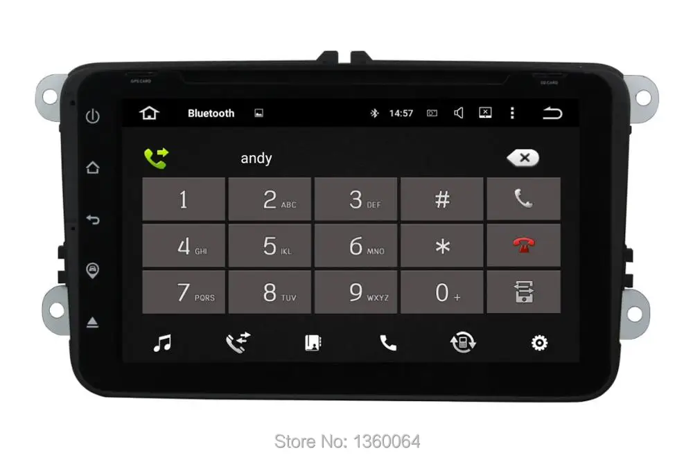 Clearance Quad Core 8" 1024*600 Android 5.1 Car DVD For Volkswagen VW Passat Golf Jetta Polo Tiguan GPS Navigation Radio PC Canbus 5