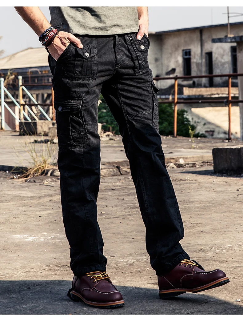 Дропшиппинг Мужские военный комбинезон длинные брюки плюс размер 29-40 Высокое качество хлопок мужские армейские брюки мульти-штаны карго с