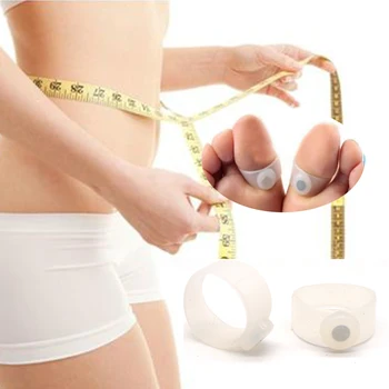 

4Pcs Magnet Slimming New Technology Healthy Slim Toe Ring Sticker Silicone Foot Massage Weight Loss To Lose A464