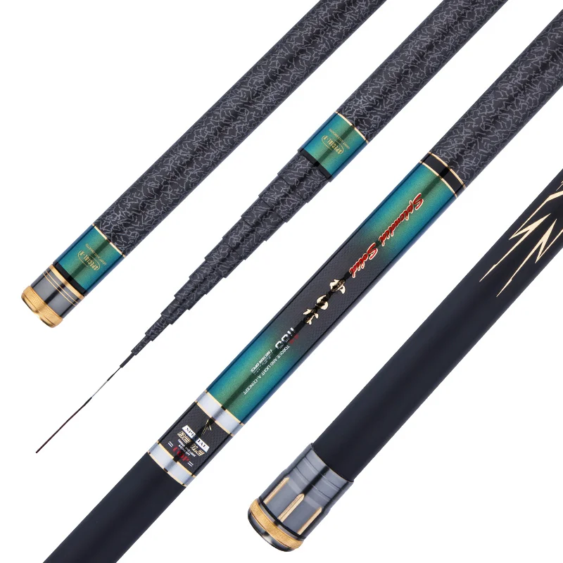 

Long Fishing Rod High Carbon Pole Ultralight Super Hard Fishing Pole Telescopic Portable Canne Stream Rod Fishing Equipments 10m
