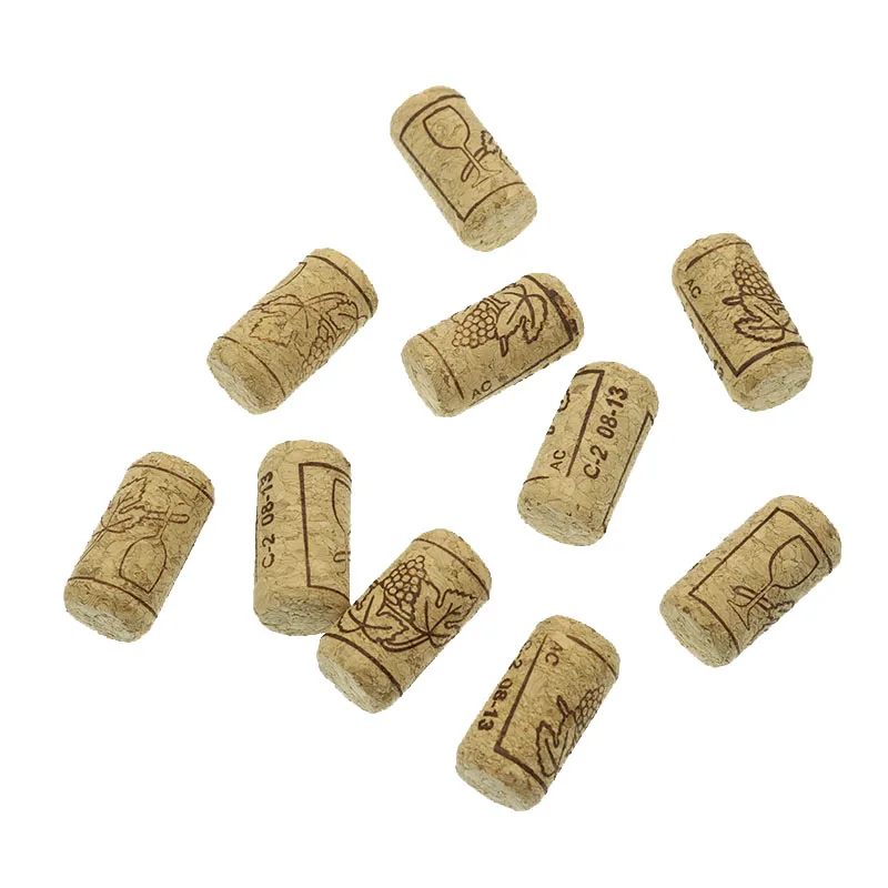 10 Pcs / Batch Wood Bottle Cork Bottle Wine Cork Red Wine Bottle Stopper Cork Tool Wine Stopper Wooden Stake 21*38mm