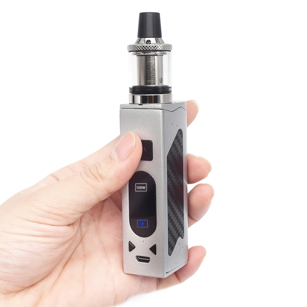 SUB два 100 Вт vape bulit в 2200 мА батарейка вапоризатор светодиодный Экран дым Vaper