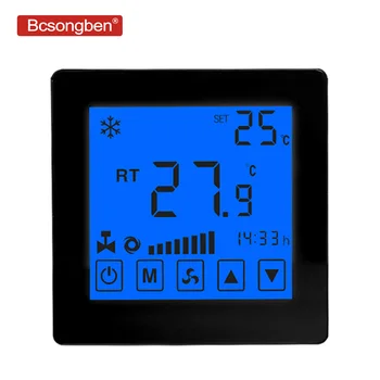 

Bcsongben intelligent thermostat universal standard smart touch temperature LCD screen control, heating cooling device, 4-color