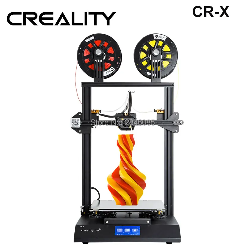 حار CREALITY CR-X 3D طابعة استئناف الطباعة ثنائي اللون DIY كيت اللمس شاشة المزدوج مروحة بارد + 2 كجم خيوط